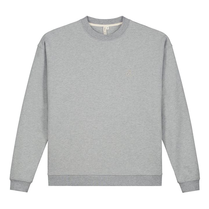 Sudadera de algodón orgánico - Colección Mujer | Gris- Imagen del producto n°0