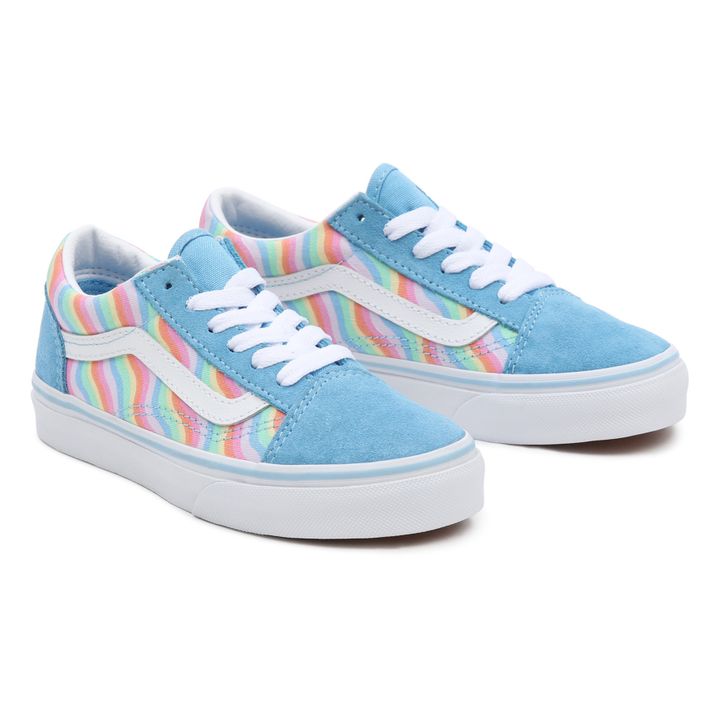 Baskets Old Skool Wavy Rainbow Bleu ciel- Image produit n°3