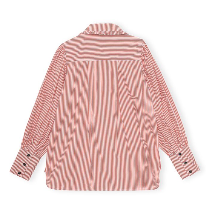 Striped Organic Cotton Shirt Rot- Produktbild Nr. 1