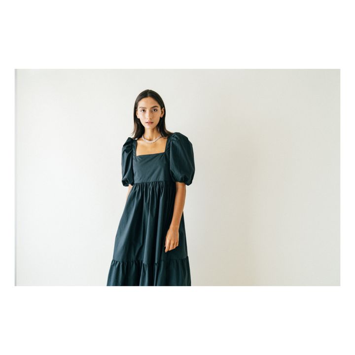 Robe Midi Serenity | Noir- Image produit n°5