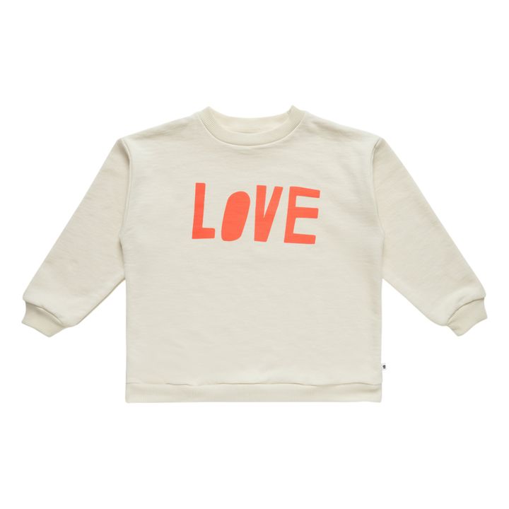 Lama Organic Cotton Sweatshirt Ecru- Product image n°0