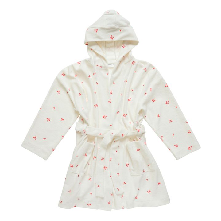 Squirrel Organic Cotton Bathrobe | Ecru- Product image n°0
