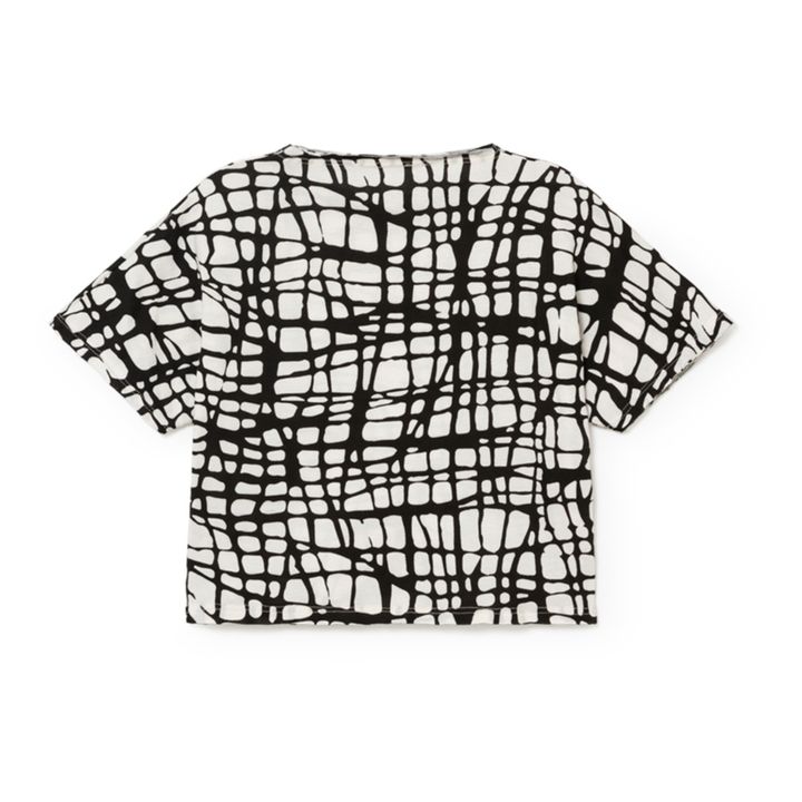 T-Shirt Coton Bio Cropped Mod Ecru- Image produit n°1