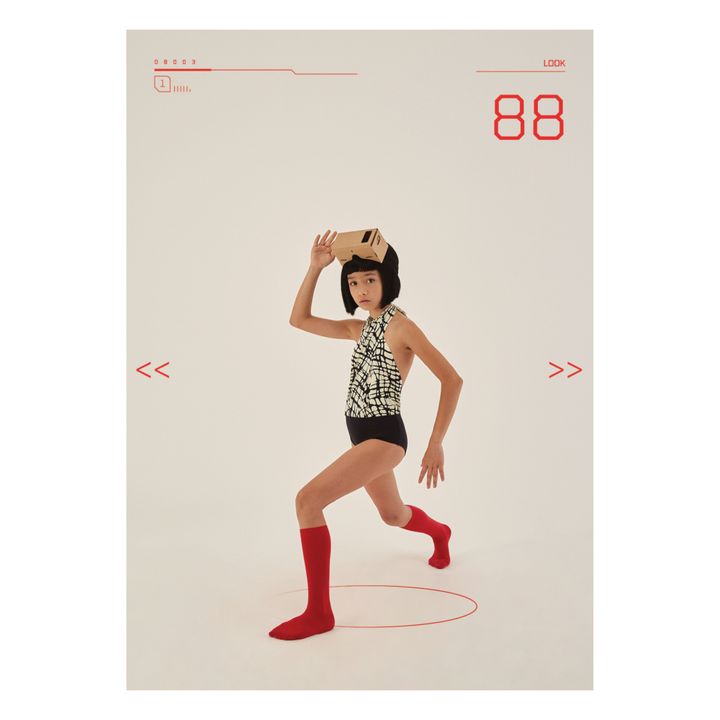 Mod Polyamide Tie-Up Swimsuit Black- Product image n°1