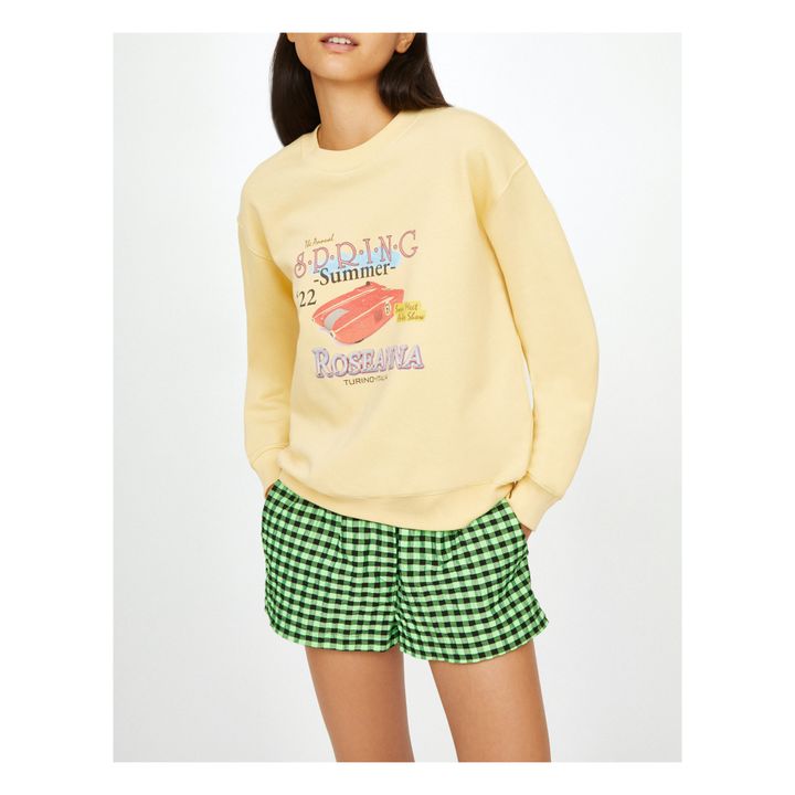 Louis Mollino Organic Cotton Sweatshirt Yellow- Product image n°2