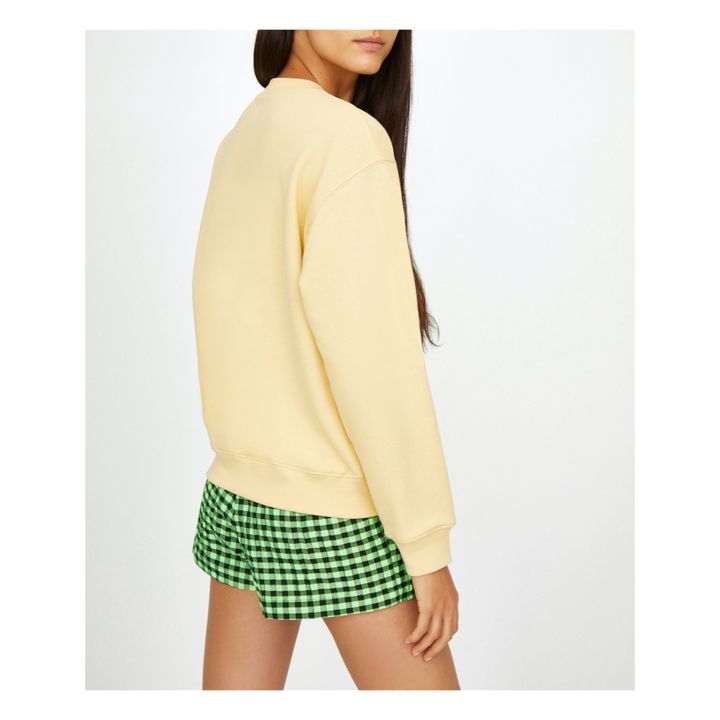 Louis Mollino Organic Cotton Sweatshirt Yellow- Product image n°3