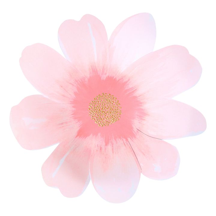 Grandes assiettes creuses en carton Fleurs - Set de 8 - Image produit n°5