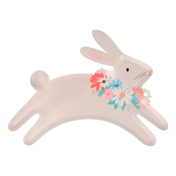 Assiettes en carton Lapin de printemps - Set de 8 - Image produit n°0