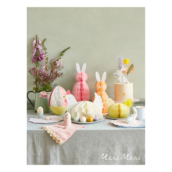 Lapins décoratifs en papier - Set de 8- Image produit n°2