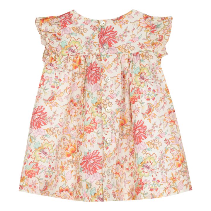 Smocked Dress - Liberty Capsule - Pesca- Immagine del prodotto n°3