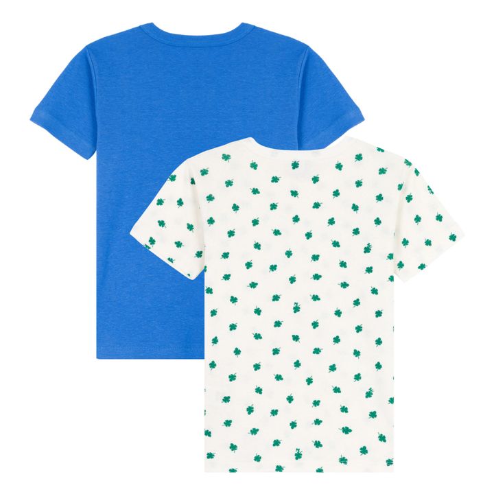 Mini Palmito Organic Cotton T-shirts - Set of 2 White- Product image n°2