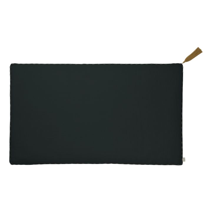 Organic Cotton Rectangular Cushion | Dark Grey S021- Immagine del prodotto n°0