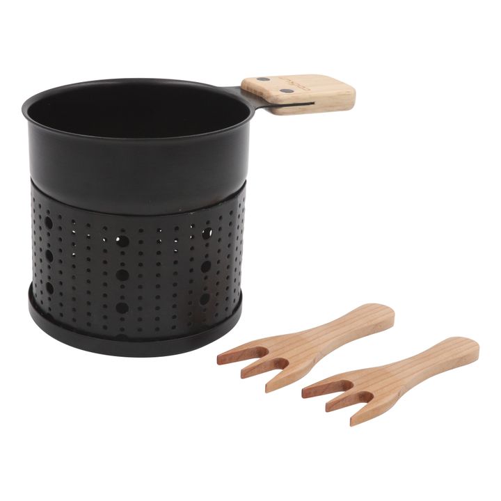 Fonduta al cioccolato con candela | Nero- Immagine del prodotto n°0