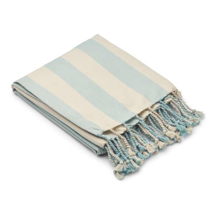 Strandtuch Mona aus Bio-Baumwolle Blau- Produktbild Nr. 0