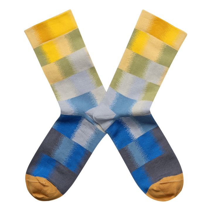 Calcetines Cuadros Amarillo- Imagen del producto n°0