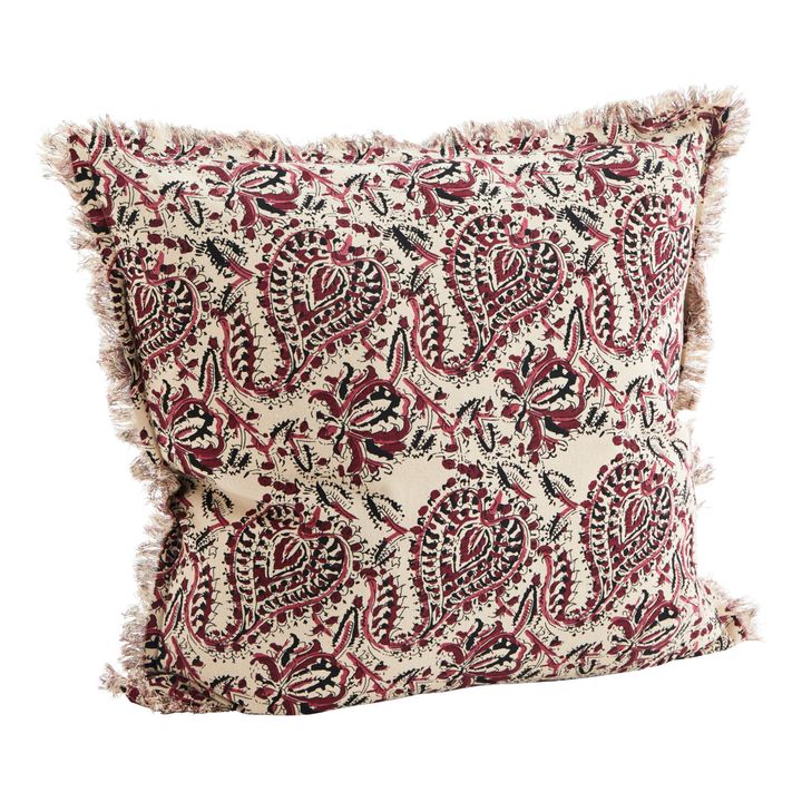 Housse de coussin imprimé | Rouge framboise- Image produit n°0