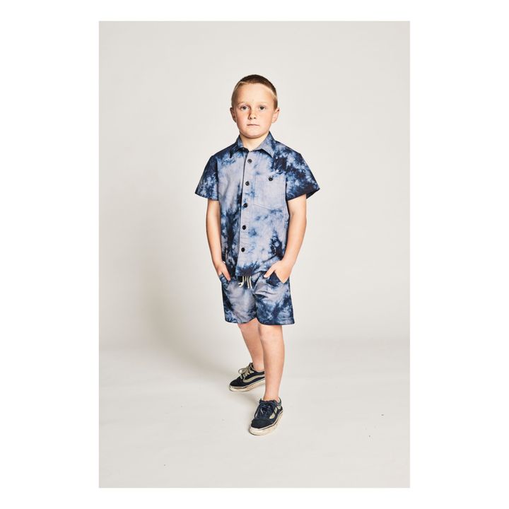Camiseta Messy Tie and Dye Azul Marino- Imagen del producto n°2