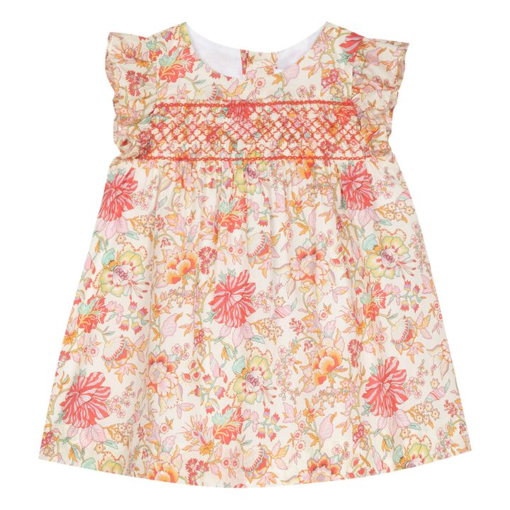 Smocked Dress - Liberty Capsule - Pesca- Immagine del prodotto n°0