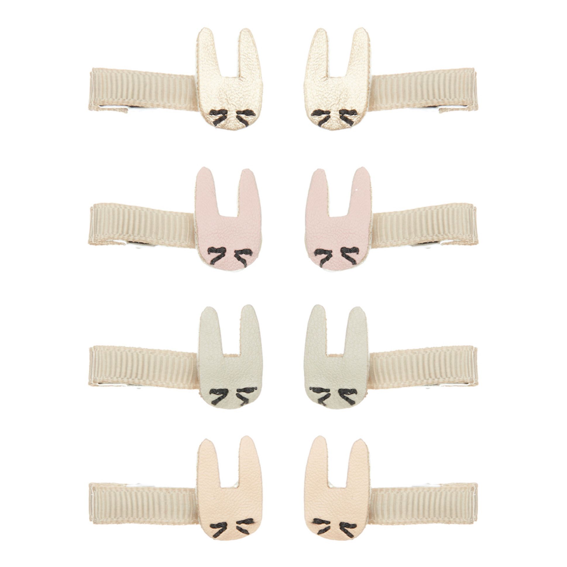 Rabbit Hair Clips Gris- Imagen del producto n°0