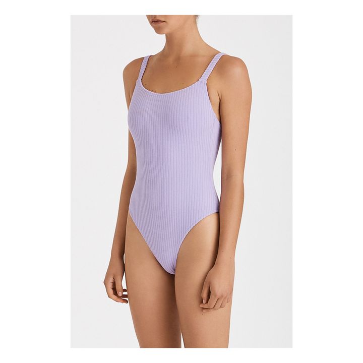 Ribbed Swimsuit | Lilla- Immagine del prodotto n°3