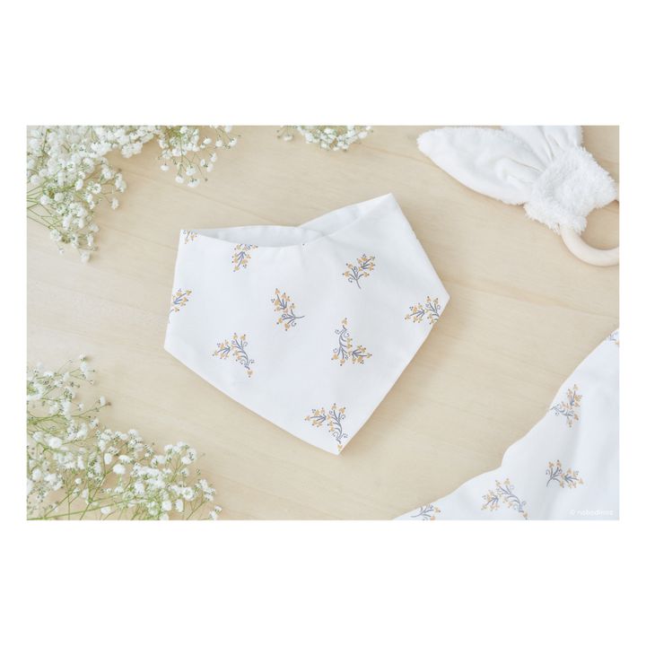 Bavero bandana Lucky Flore de algodón orgánico | Crema- Imagen del producto n°3