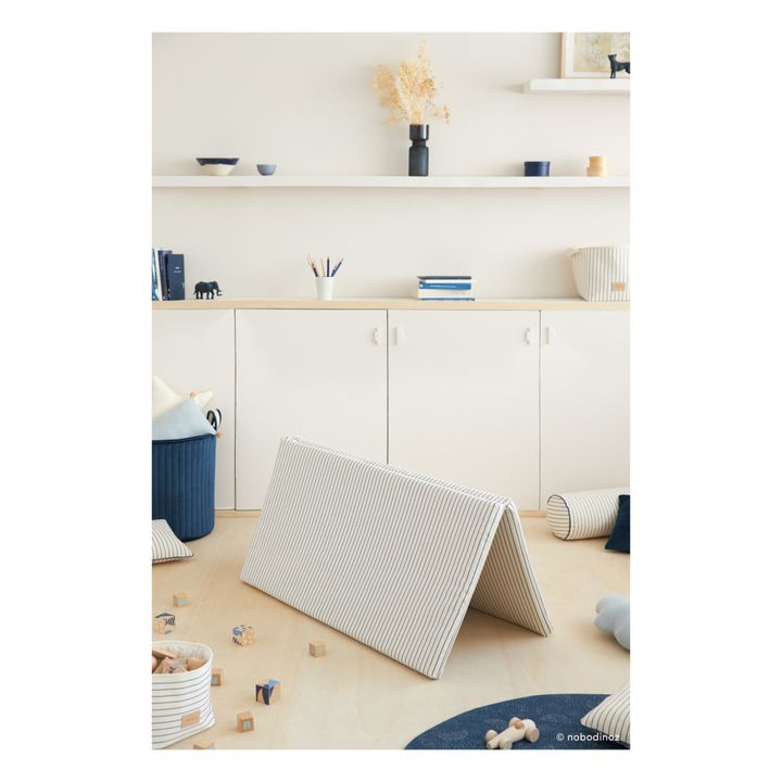 Matelas de sol pliable Bebop en coton bio Bleu- Image produit n°6