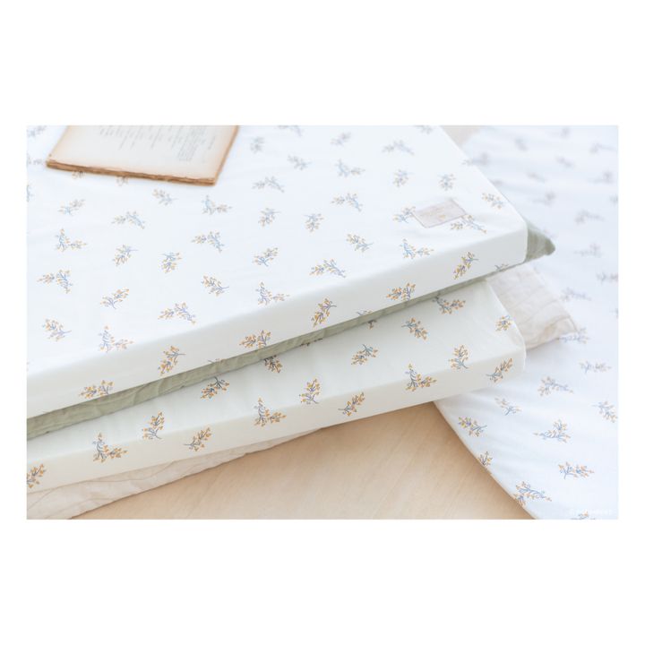 Materasso, modello: St-Barth Flore cotone bio | Crema- Immagine del prodotto n°4