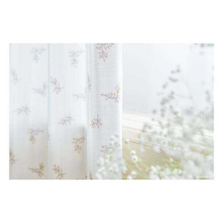 Utopia Flore Organic Cotton Curtains Cream- Product image n°3