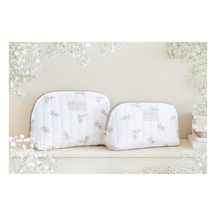 Trousse da bagno, modello: Holiday Flore in cotone bio | Crema- Immagine del prodotto n°1