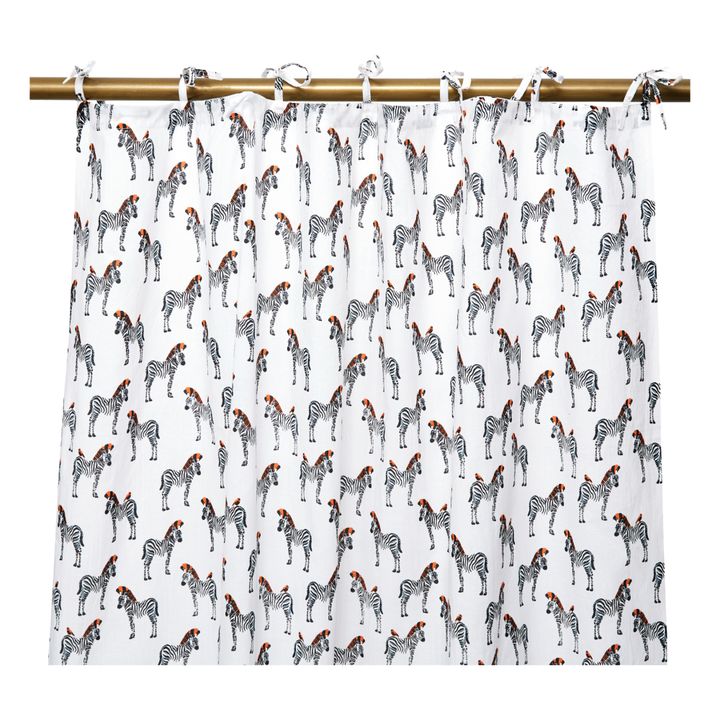 Rideau Zebra en coton 115x280 cm Noir- Image produit n°0