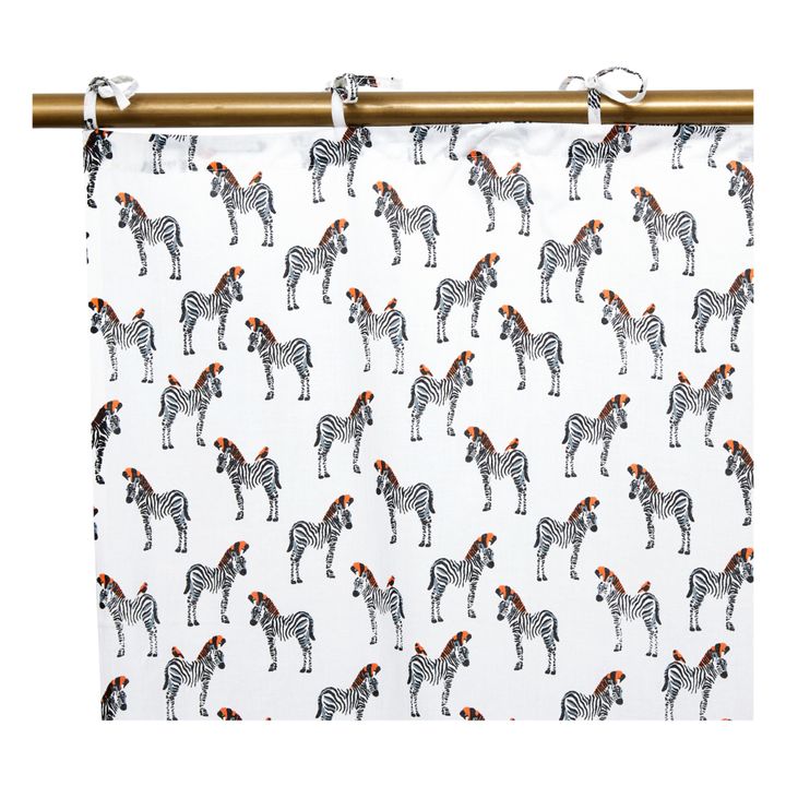 Rideau Zebra en coton 115x280 cm Noir- Image produit n°1