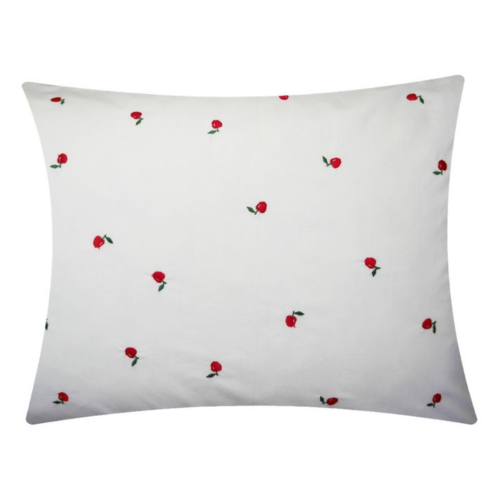 Parure de lit Apple en coton bio | Blanc- Image produit n°1