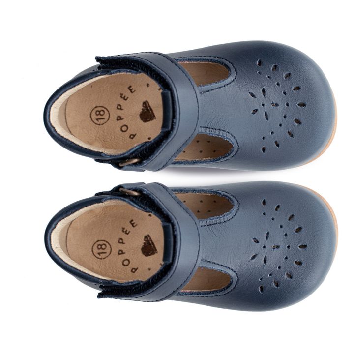 Milton T-Bar Velcro Mary Janes Azul Marino- Imagen del producto n°2