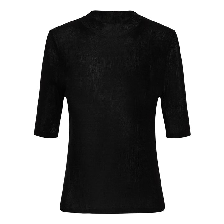 Top in maglia, a collo alto Nero- Immagine del prodotto n°0