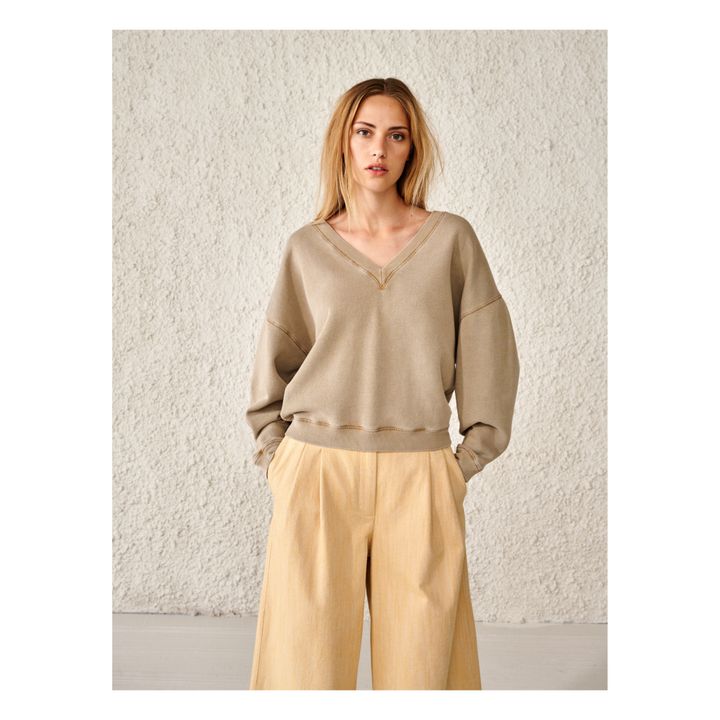 Fellow Sweatshirt - Women’s Collection - Khaki- Product image n°2