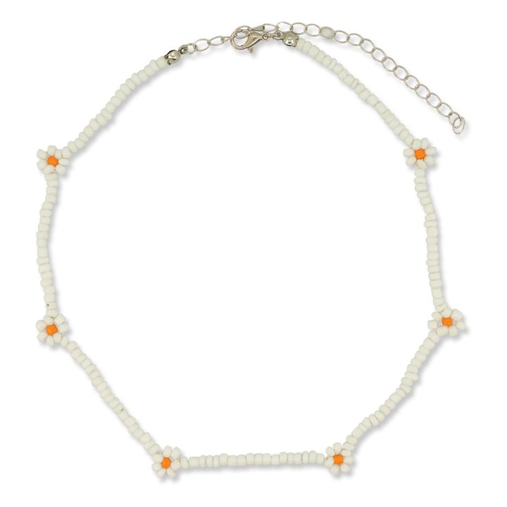 Collier Fleurs Blanc- Image produit n°0