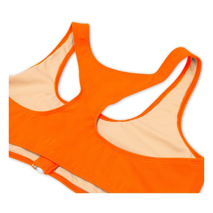Badeanzug-Oberteil mit Reißverschluss Orange- Produktbild Nr. 3