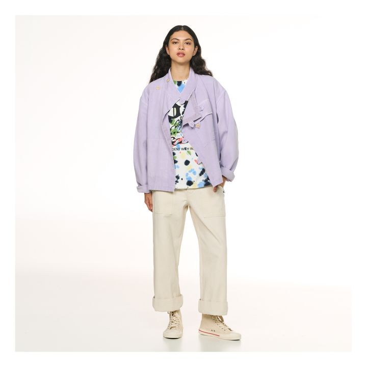 Blouson Riders Toile Lilas- Image produit n°0