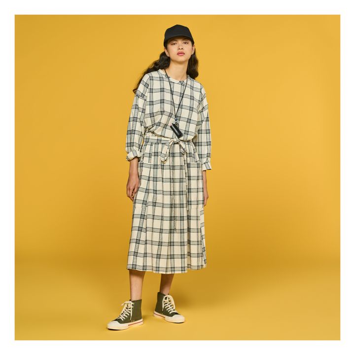 Jupe Prairy Carreaux Blanc- Image produit n°0