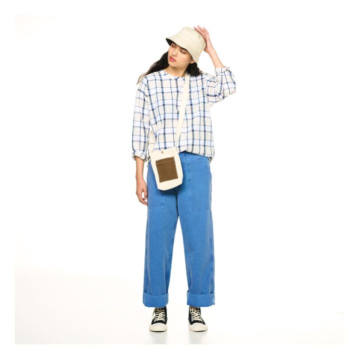Top Gardener Smock Carreaux Ecru- Image produit n°0