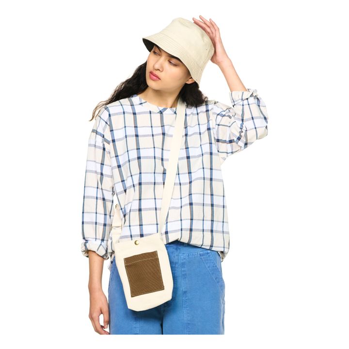 Top Gardener Smock Carreaux Ecru- Image produit n°2