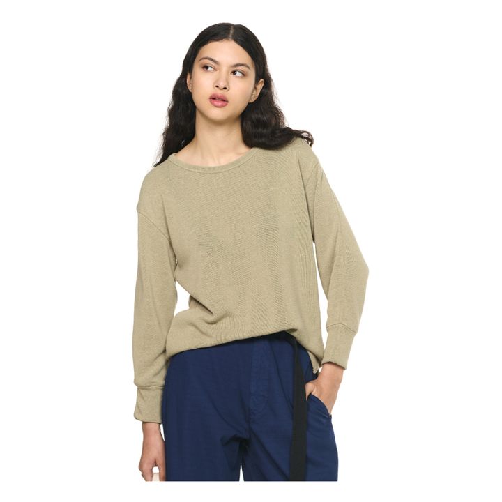 Pull Maille Fine Gym Beige- Image produit n°2