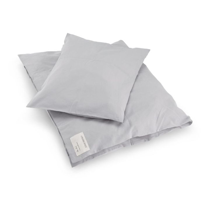 Parure de lit en coton bio Bleu- Image produit n°1