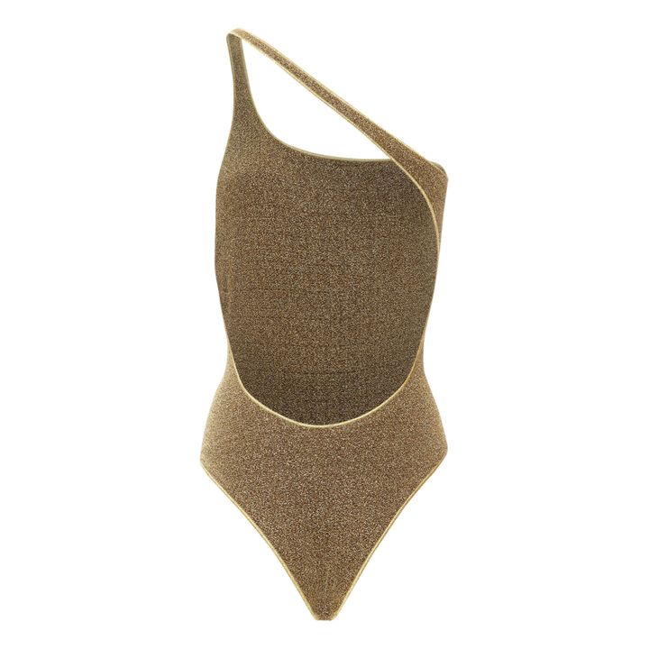 Maillot Une Pièce Lumière Asymétrique | Sable- Image produit n°5