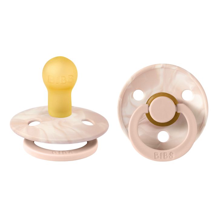 Tétines en caoutchouc naturel Tie & Dye - Set de 2 | Blush- Image produit n°0