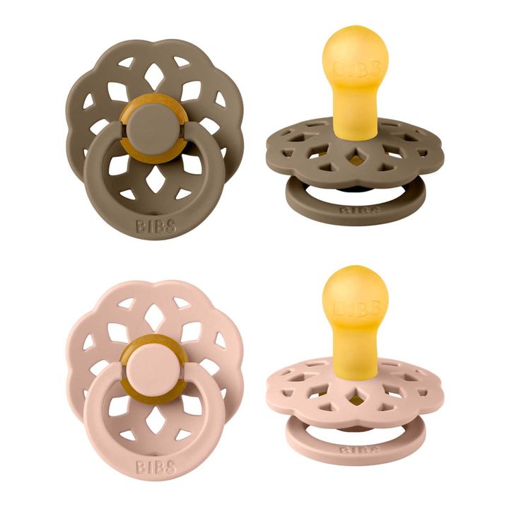Chupetes de caucho natural Bohemio - Juego de 2 Blush- Imagen del producto n°0