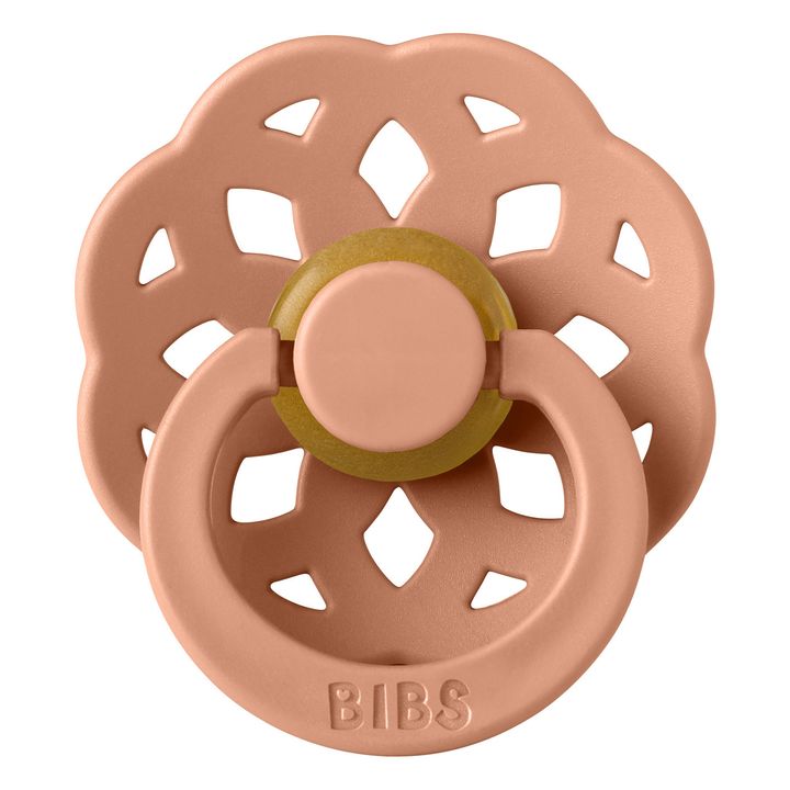 Chupetes de caucho natural Bohemio - Juego de 2 Rosa Melocotón- Imagen del producto n°2