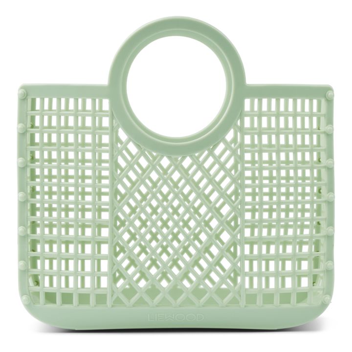 Cesta Samantha de materiales reciclados | Verde Menta- Imagen del producto n°0