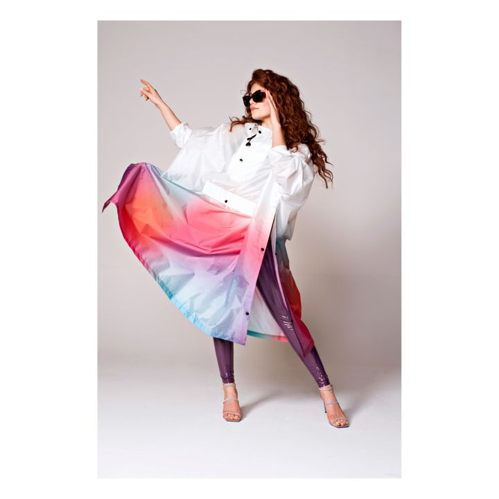 Disco Dream Waterproof Cape | Blanco- Imagen del producto n°3