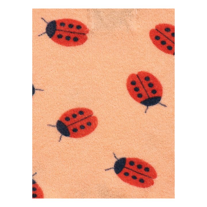 Combishort Eponge Coton Bio Coccinelles | Rose pêche- Image produit n°3